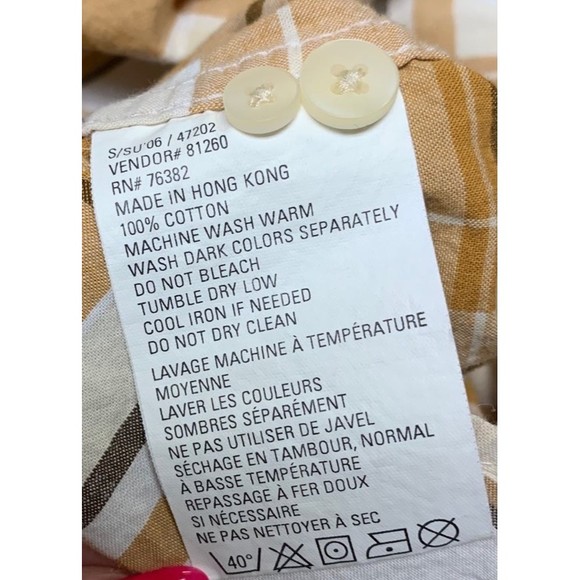 Timberland Men's Plaid Button-Up Shirt Size Large - Picture 5 of 8